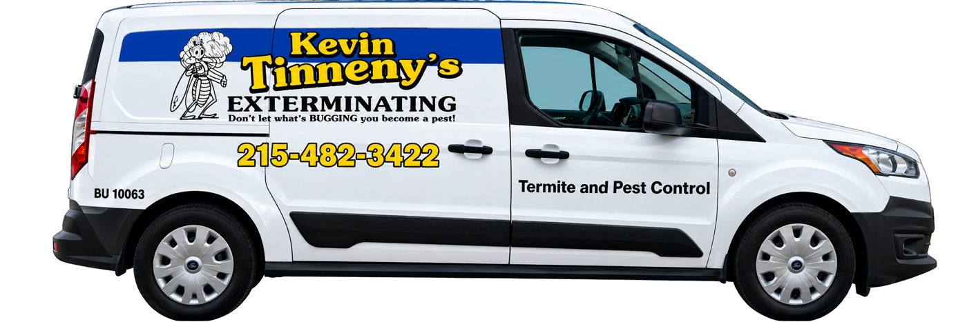 Kevin Tinneny's Exterminating branded service van